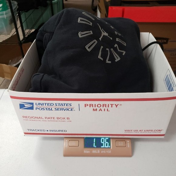 Nike Air Jordan Mens Retro Y2K Hoodie Aj11 Size S Black Logo Spellout Basketball - Picture 7 of 7